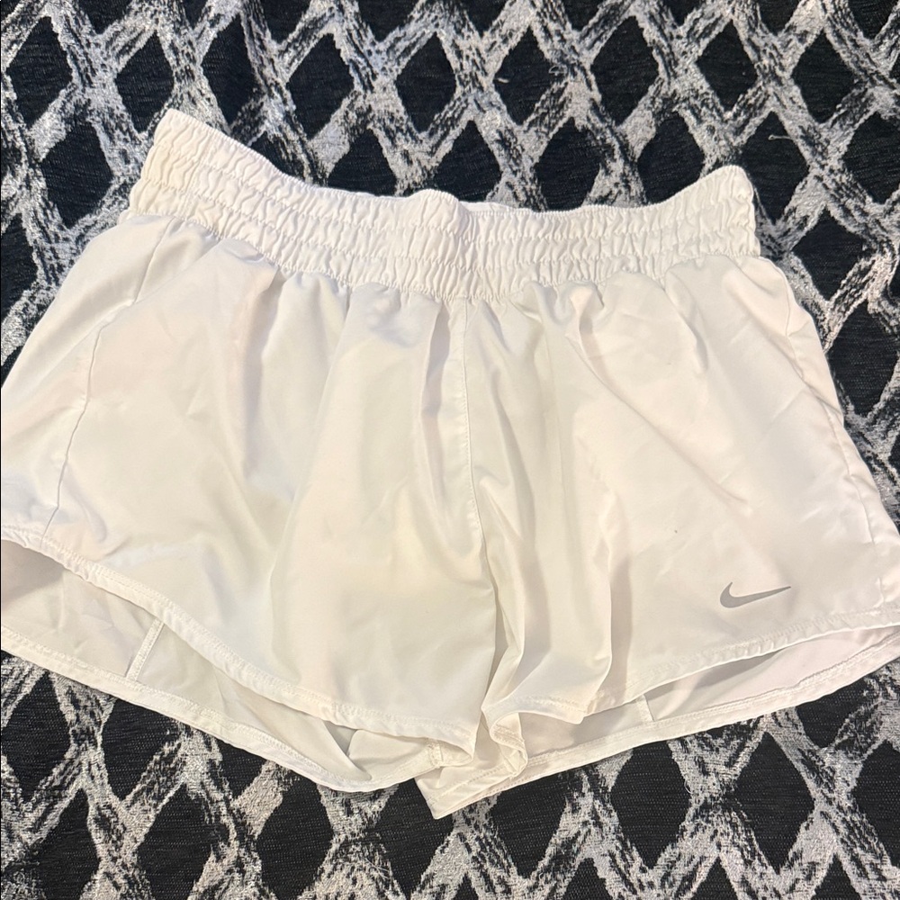 Nike Women's Light Cream Athletic Shorts
